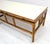Wood Mid Century c1970s Rattan Bamboo White Formica Top 72” Long Coffee Table MINT For Sale - Image 7 of 15
