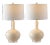 Nilla Gourd Table Lamp in Cream - a Pair For Sale