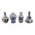 Chinoiserie Blue and White Vases, Set/4 For Sale