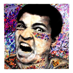 Mr. Brainwash " Muhammad Ali " Authentic Lithograph Print Pop Art Poster