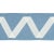 Not Yet Made - Made To Order Sample - Schumacher Legere Applique Tape in Ivory On Sky For Sale - Image 5 of 5