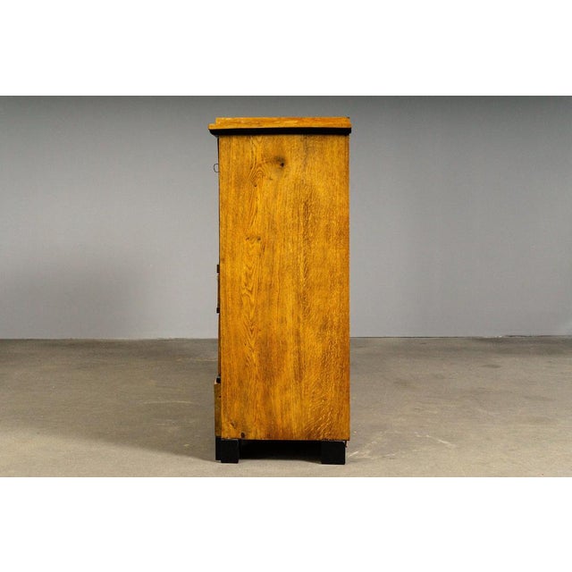 Wood Biedermeier Secretary Desk in Solid Wood For Sale - Image 7 of 18