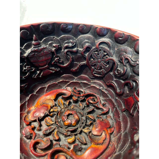 Early 20th Century Chinese Carved Bowl For Sale - Image 5 of 6