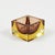 Stunning sommerso Murano glass ashtray/catchall designed by Flavio Poli for Seguso Vetri d'Arte (Murano, Italy, 1970s)....