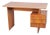 Mid-Century Walnut and Oak Writing Desk from B. Landsman, Czech, 1950s For Sale
