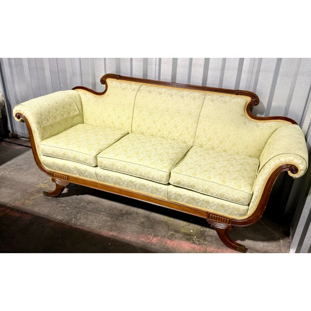 Duncan Phyfe Style Sofa For Sale - Image 9 of 12