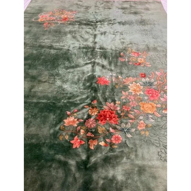 1930's Vintage Nicholas Chinese Rug For Sale - Image 4 of 11