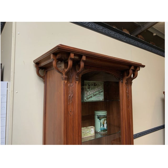 Antique Art Nouveau Bookcase, 1900 For Sale - Image 10 of 13