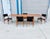 1960s Danish Modern Teak & Vinyl Dining Set of 6 For Sale - Image 12 of 12