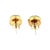 Contemporary Late 20th-Century 20k Jadeite Studs With 14k Posts, Pair For Sale - Image 3 of 4