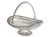 Victorian Antique Silverplate Basket With Heraldic Family Crest For Sale - Image 3 of 9