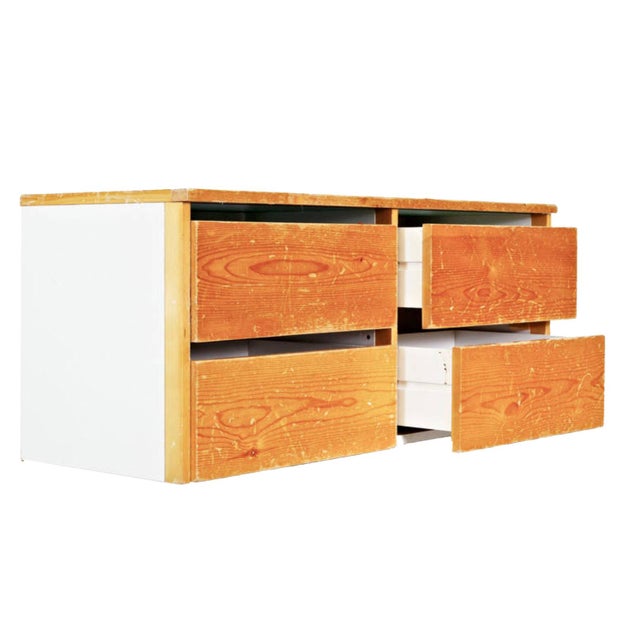 This cabinet, produced in France in the 1960s, is designed in the style of Charlotte Perriand for Les Arcs.