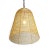 2020s Wicker Strip Bell Coastal Contemporary Pendant Light Medium For Sale - Image 5 of 8