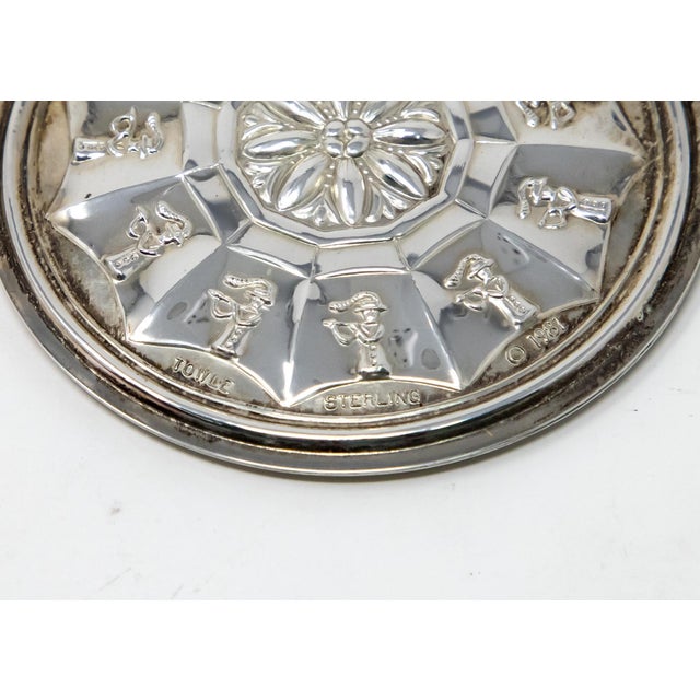 Shabby Chic 1981 Towle Sterling Ornament "11 Pipers Piping" With Box For Sale - Image 3 of 8