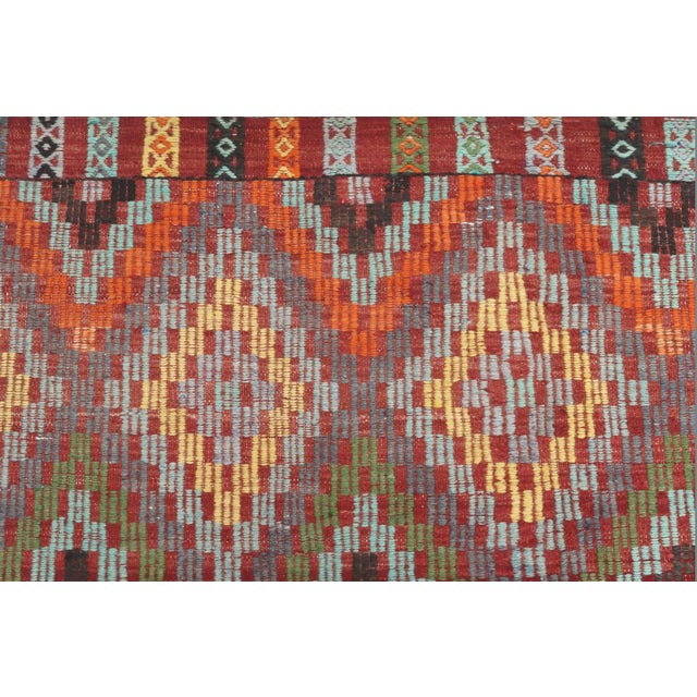 Vintage Turkish Kilim Flatweave Handmade Rug For Sale - Image 11 of 12