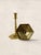 Brass Antique English Edwardian Brass Hexagonal Candlestick Holders For Sale - Image 8 of 18