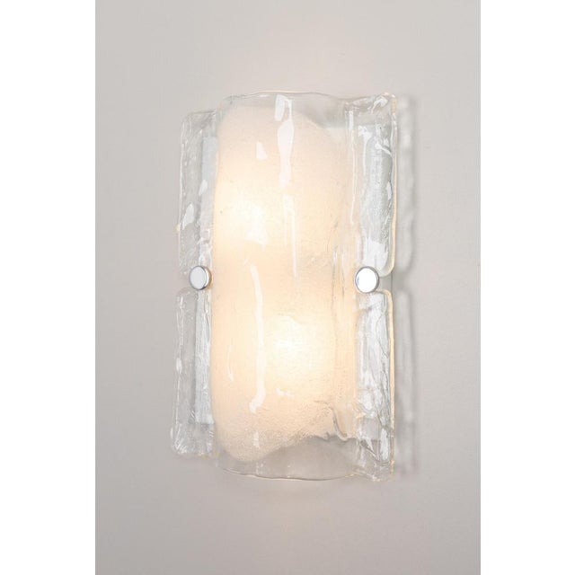 White Murano Glass Sconces by Kalmar, Austria, 1960s, Set of 2 For Sale - Image 8 of 14