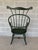 Nichols & Stone Nichols & Stone Olive Green Maple Comb Back Arm Chair For Sale - Image 4 of 10
