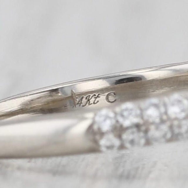 Modern Neil Lane 1.37ctw Round Diamond Halo Engagement Ring 14k White Gold Size 7 For Sale - Image 3 of 9