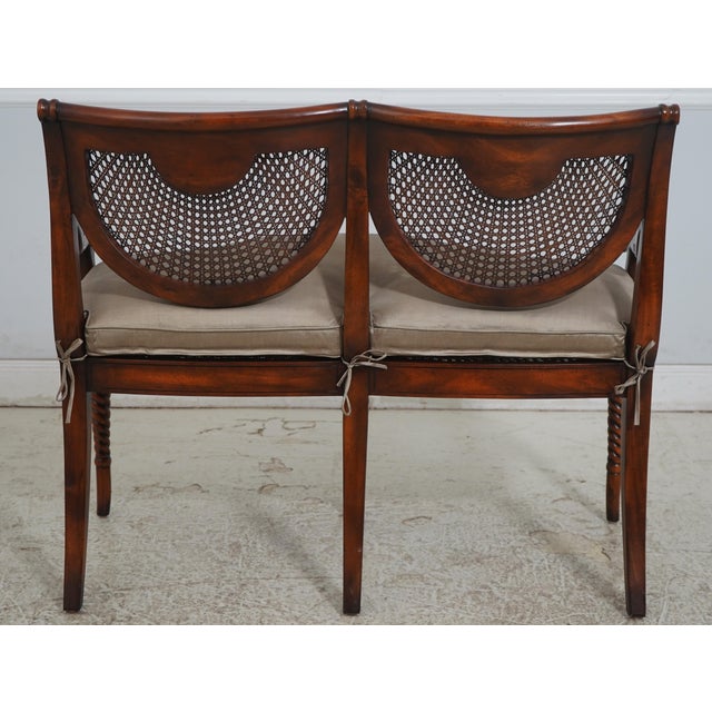 Theodore Alexander Theodore Alexander Regency Style Cane Back Settee For Sale - Image 4 of 18