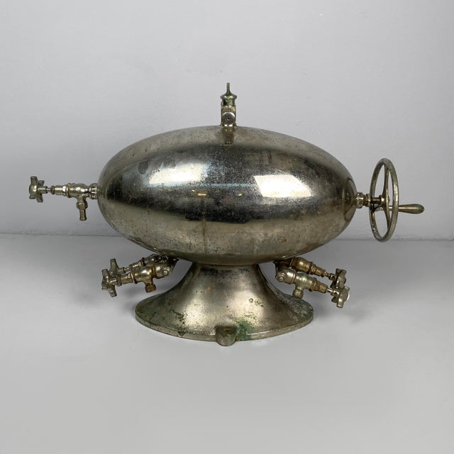 Vintage Italian Steel Soda Water Dispenser by Esperia, 1930s For Sale - Image 6 of 18