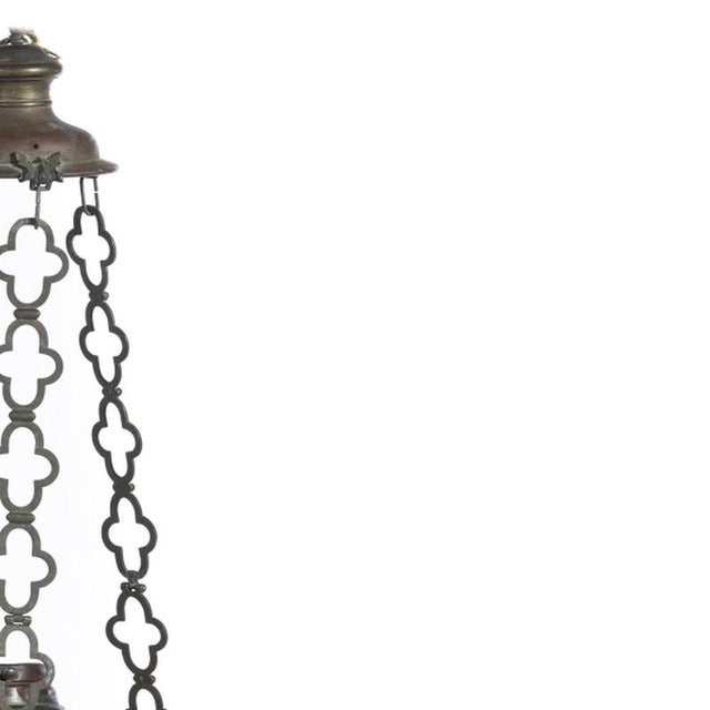 18th Century Hanging Lantern in Copper For Sale - Image 4 of 6