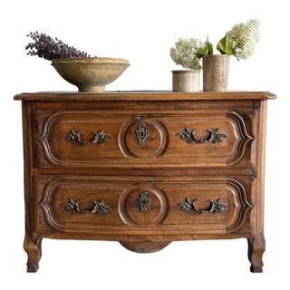 17th Century French Walnut Chest For Sale