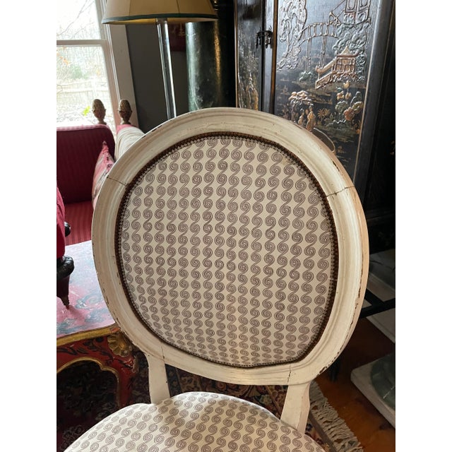 White Pair of 20th Century Italian Revival Venetian Occasional Chairs For Sale - Image 8 of 10