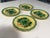 Set of 4 Antique Sarreguemines French Majolica Grape Leaf Plates - C. 1890 For Sale - Image 9 of 12