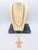 Mid-Century Modern 1960s Signed Schreiner New York Cross Pendant Brooch Clear Crystal With Original Chain For Sale - Image 3 of 15