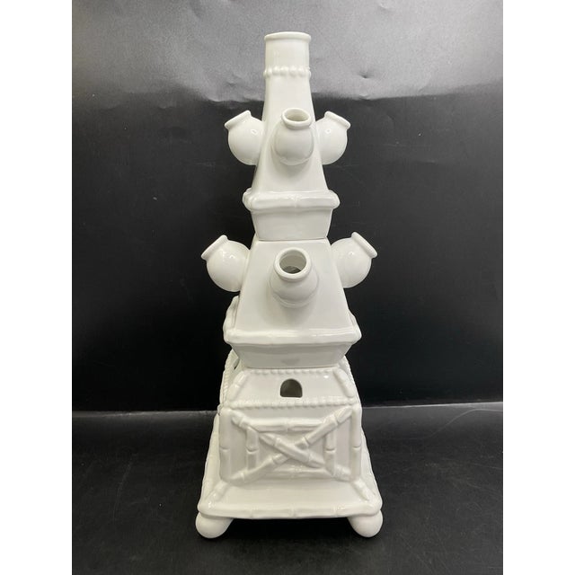 1990s 1990s Lily Pulitzer Ceramic Tulip Tulipiere Vase For Sale - Image 5 of 6