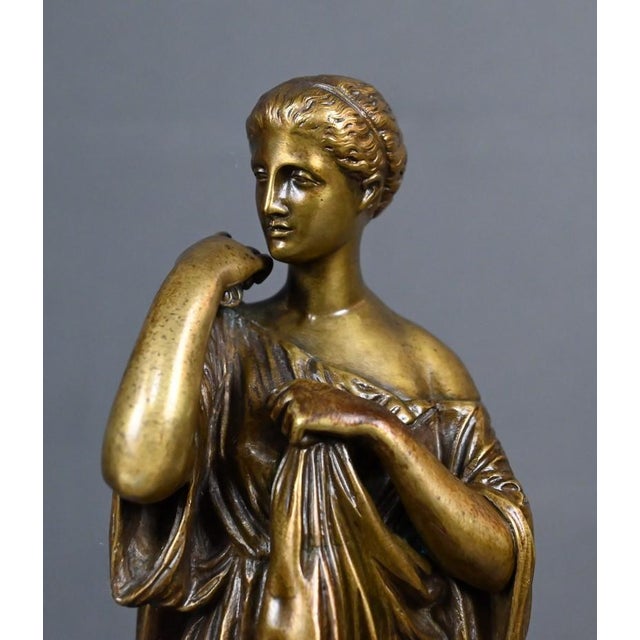 Raingo Frères after Praxiteles, Diana of Gabii, Late 19th Century, Bronze For Sale - Image 14 of 18