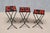 1950s French Modern Nesting Tables with Red and Orange Ceramic Tile Tops, 1950s, Set of 3 For Sale - Image 5 of 15