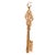 Early 21st Century Victorian 18k Rose Gold Ornate Key Pendant With Hand Carved Bow For Sale - Image 5 of 5