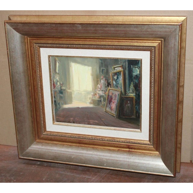 Enrique Gomez Sacanelles, Artist's Study, 1980s, Oil on Canvas For Sale - Image 5 of 12