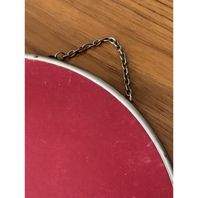 Mid-Century French Round Barbers Mirror, 1950s For Sale - Image 13 of 18