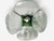 Forest Green Murano Glass Lucky Clover Petal Lamp by Carlo Nason for Mazzega, Italy, 1970s For Sale - Image 8 of 9