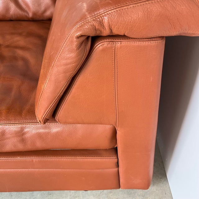Italian Gyform Leather Sectional Sofa For Sale - Image 10 of 13
