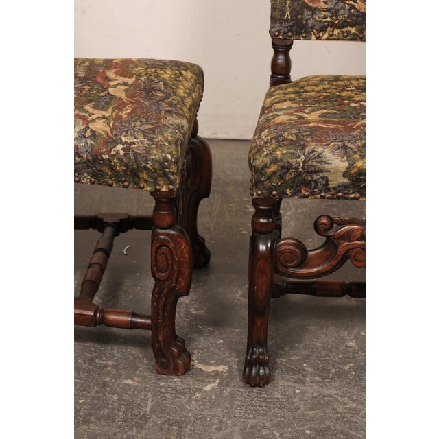 Early 20th Century French Renaissance Style Side Chairs - Set of 6 For Sale - Image 4 of 10