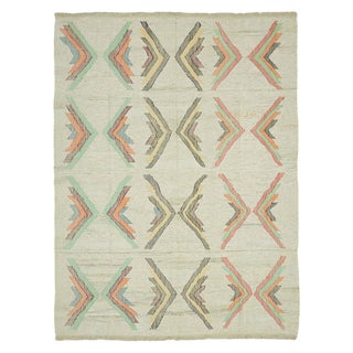 Vintage Beige Area Rug For Sale