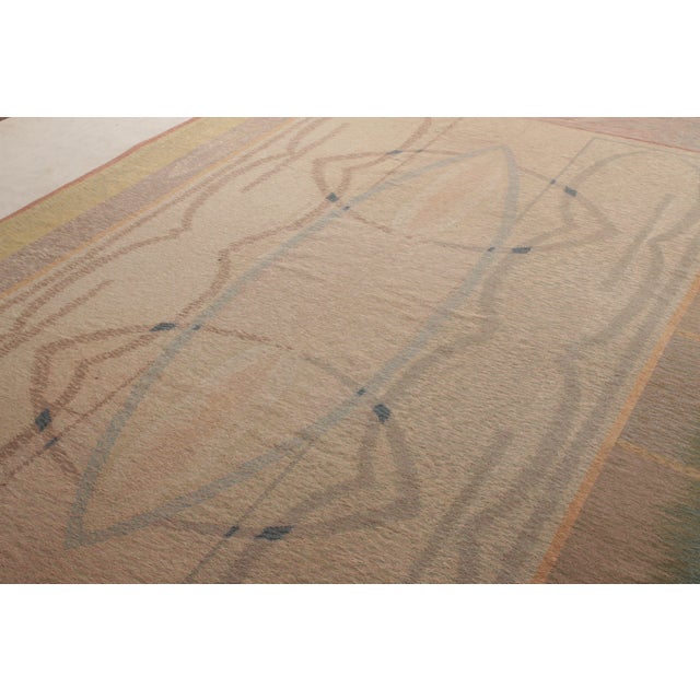 Rug & Kilim Vintage Van Campen Style Needlepoint in Polychromatic Patterns by Rug & Kilim For Sale - Image 4 of 7