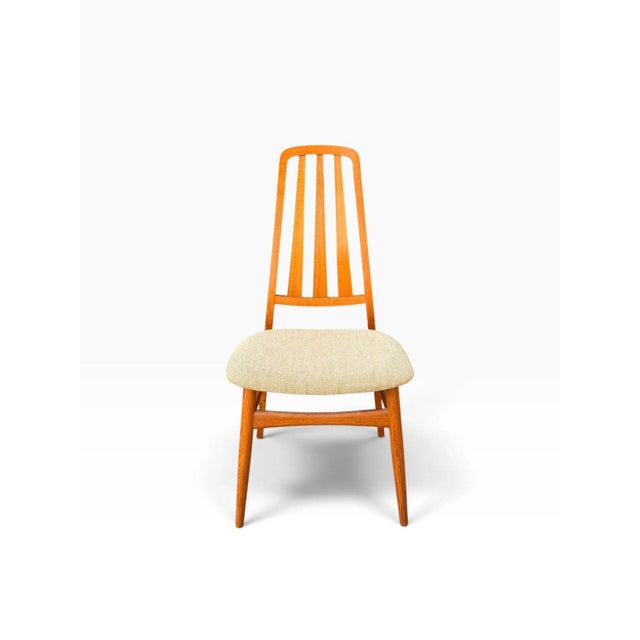Set of Six Niels Koefoed Eva Dining Chairs for Koefoeds Hornslet | Danish Modern Teak | Kvadrat Hallingdal Wool Seats For Sale - Image 11 of 15