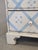Vintage Rustic English Pine Five Drawer Dresser With Distress Painted and Stenciled Surface For Sale - Image 12 of 15