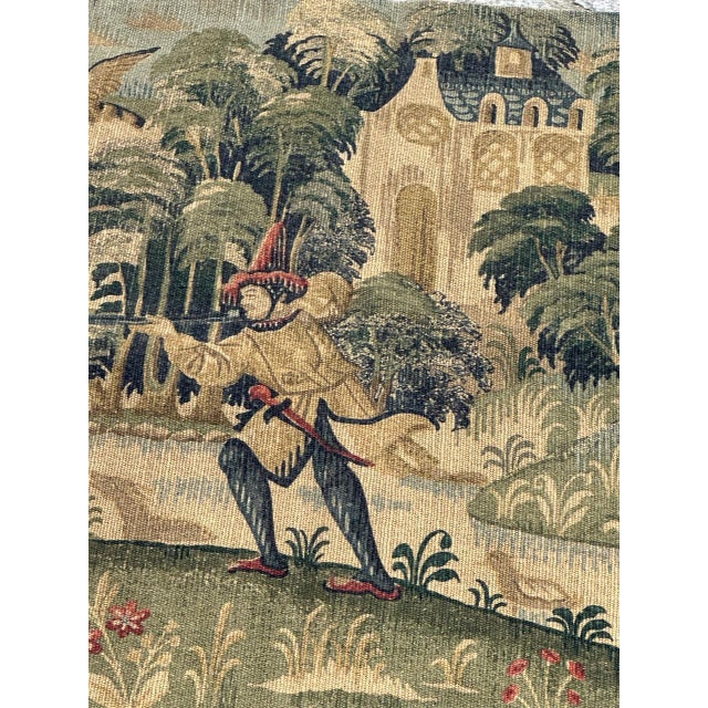 French Aubusson Style Tapestry, 1960s For Sale - Image 18 of 18