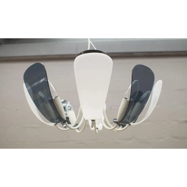 1950s Acrylic Glass and Brass Sputnik Lamp, 1950s For Sale - Image 5 of 11