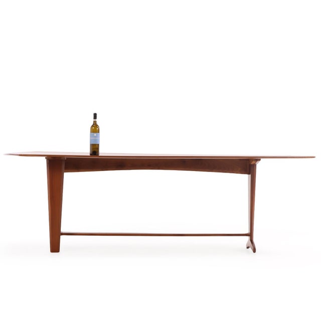 2000 - 2009 Walnut Dining Table in the Style of Wharton Esherick, 2002. For Sale - Image 5 of 8