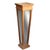 Neoclassical Wooden Mirrored Storage Pedestal For Sale - Image 3 of 7