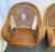 Wood Vintage Coastal Hollywood Regency Woven Rattan Spider Web Lounge Chairs- A Pair For Sale - Image 7 of 12