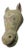 1940s Mexican Folk Art Carved and Painted Wood Horse Head Sculpture- 31 In. Tall For Sale