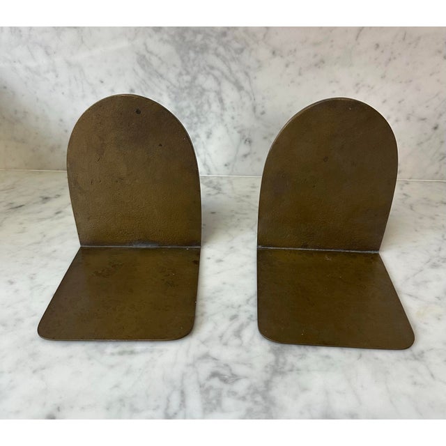 Pair of Antique Tiffany Studio New York Bronze Buddha Bookends No. 1025. For Sale - Image 9 of 12